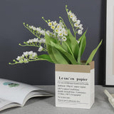 6 Branch Lily Of The Valley Artificial Flowers,Simulation Lily Of The Valley Silk Flower,Outdoor Bridal Wedding Bouquet For Home Garden Party Wedding Decoration