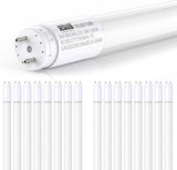 16 Pack 4FT T8 LED Bulbs 18W 2400LM 5000K Type A B Plug and Play Ballast Bypass Tubes