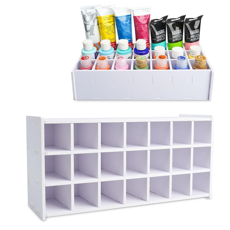 Paint Storage Tray, 21 Compartment Arts And Crafts Supply Storage Pain