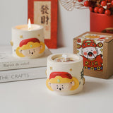 Cai Shen Cup Scented Candle, 380G God Of Fortune Chinese Style Soy Wax Candle For Make A Fortune,Feng Shui Decorative Candle For Birthday, Holiday, Home Decor