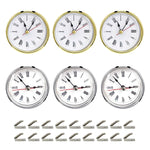 6Pcs Clock Parts For Clock Resin Mold,Clock Pieces For Clock Epoxy Casting Resin Mold