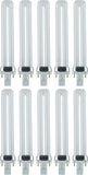 GX23 CFL Light Bulbs 10 Pack 13W 2700K Soft White Single U Twin Tube 2 Pin Base