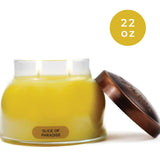 A Cheerful Giver - Slice Of Paradise Mama Scented Glass Jar Candle (22oz) with Lid & True to Life Fragrance Made in USA