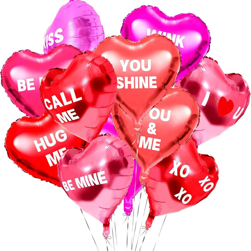 30 Pcs Valentine'S Day Heart Balloons 18Inch Valentines Day Decoration