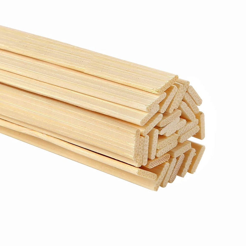 100 Pieces Bamboo Sticks, Wood Strips Wooden Extra Long Sticks For Crafting (1