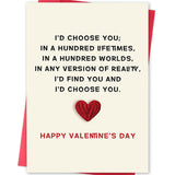 Romantic Valentine'S Day Card Gift For Him Her,Funny Valentine'S Day Card For Husband, Wife, Boyfriend, Girlfriend, Spouse