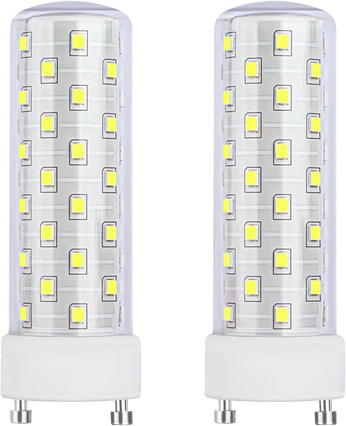 GU24 LED Light Bulbs 2 Pack 10W 5000K 6000K Daylight Bright White High Brightness CFL Replacement