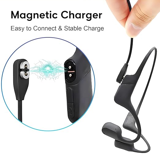 2 Pack 3.3FT USB C Magnetic Charging Cable for Shokz OpenRun Aeropex OpenComm
