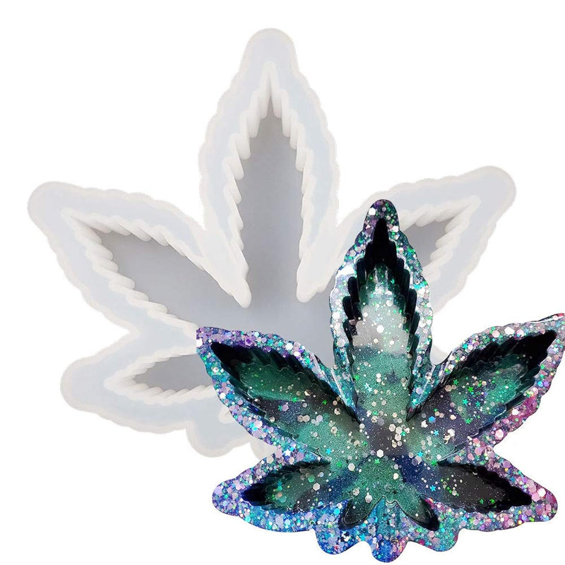 1 Pcs Leaf Maple Resin Mold, Weed Ashtray Silicone Molds, Leaf Tray Mo