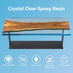 Epoxy Resin-1 Gallon, Crystal Clear Epoxy Resin Kit, No Yellowing No Bubble Art Resins Casting Resin For Art Crafts, Jewelry Making, Wood & Resin Molds(0.5 Gallon X 2)