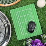 Racquet Inc Tennis Court Mouse Pad – Green Grass Desk Mousepad With Fabric Surface – Tennis-Themed Office Accessory For Work Or Gaming – Compatible With Optical And Laser Mice