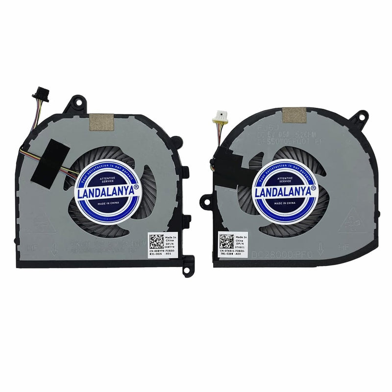 Replacement New Cpu And Gpu Cooling Fan For Dell Xps 15 9570 7590 Xps15-9570 P