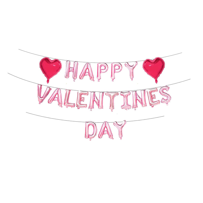 Happy Valentine'S Day Balloon Banner,Valentine'S Day Balloon Decoratio