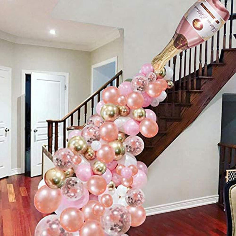 40" Champagne Wine Bottle Balloons Garland Arch Kit Champagne Bottle B