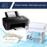 Mos A6 White Envelopes 4.75 X 6.5 Inch 500 Pack — Self-Seal Heavyweight Invitation Envelopes For Greeting Cards, Gift Cards, Weddings, Business Mailings, Thank You Cards
