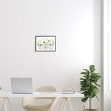 Stupell Industries White Roses Blooming Country Rustic Candle Jars, Design by Lettered and Lined, Black Framed, 14 x 11