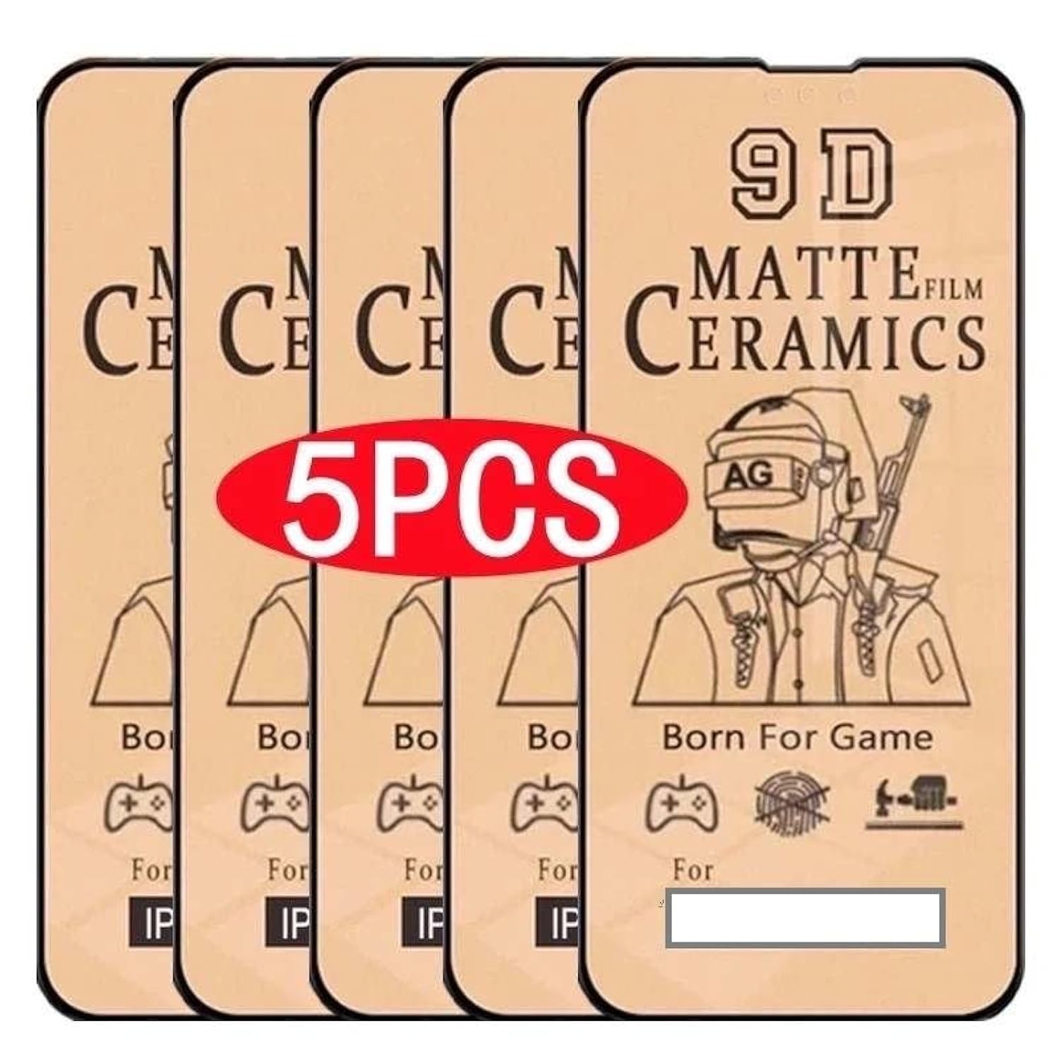 Matte [5 Pack] Ceramic Screen Protectors For Iphone 16 Pro Max - Durable Flexible Shockproof Protective Film