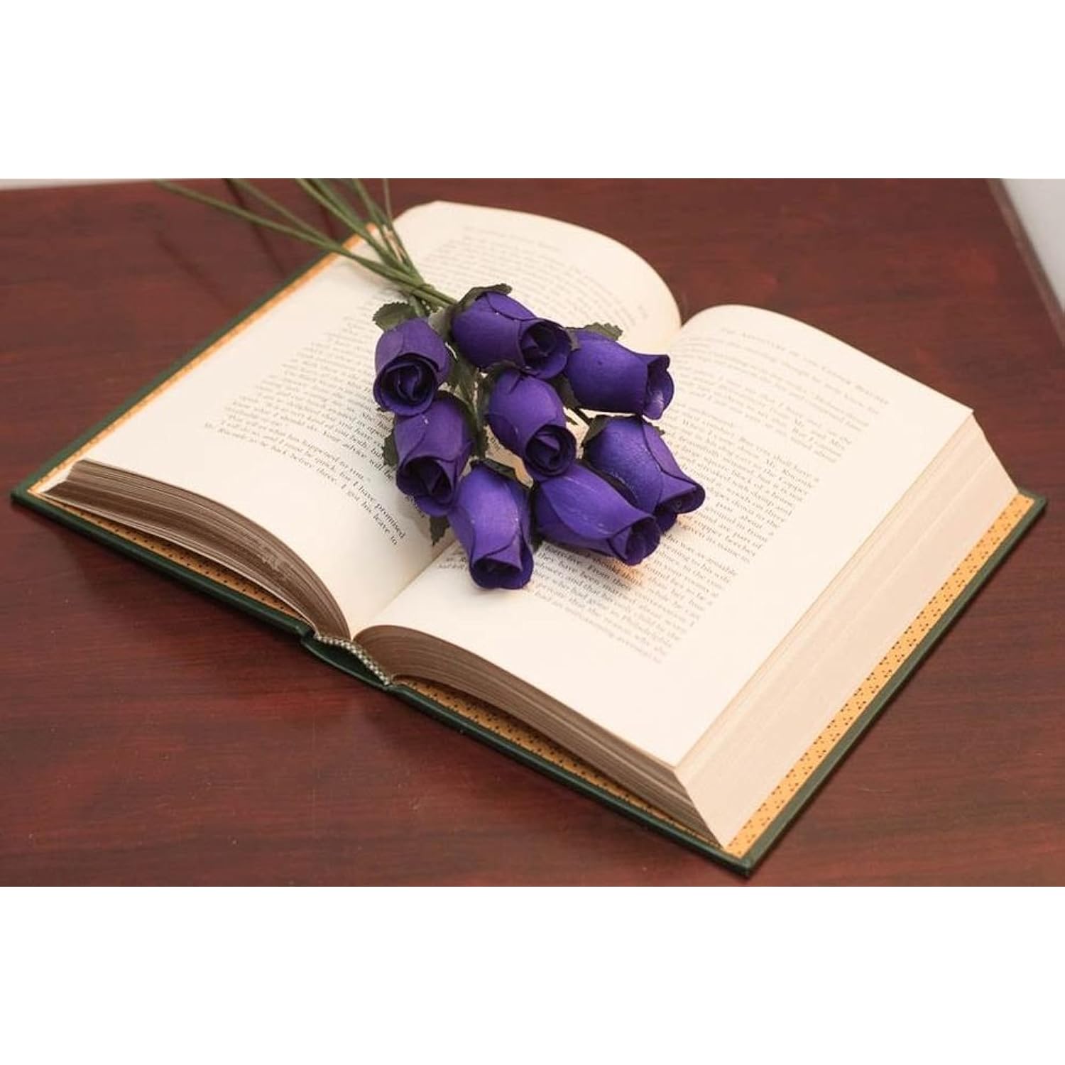 Purple Roses Bunch Of 8 Closed Bud Wooden Roses For Crafts Custom Bouquets And Other Diy Projects. Choose Form Over 60 Colors