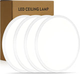 4 Pack 14.9 Inch LED Flush Mount Ceiling Lights 32W 3343LM White