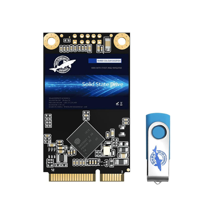 Ssd Sata Msata 256Gb Dogfish Internal Solid State Drive High Performance Hard