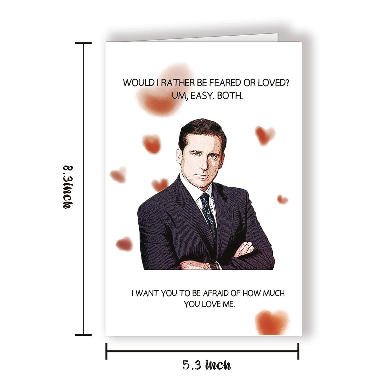 Funny Michael Scott Anniversary Card, The Office Valentine’S Day Card For Him Her, Naughty Love Card