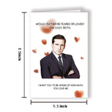 Funny Michael Scott Anniversary Card, The Office Valentine’S Day Card For Him Her, Naughty Love Card