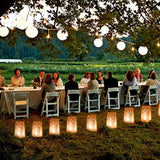 70Pcs White Luminary Bags Fireworks Cutout Flame Resistant Halloween Candle Bags Paper Lantern Bags For Christmas Weddings Birthday Party Thanksgiving Decoration Use With Tealights
