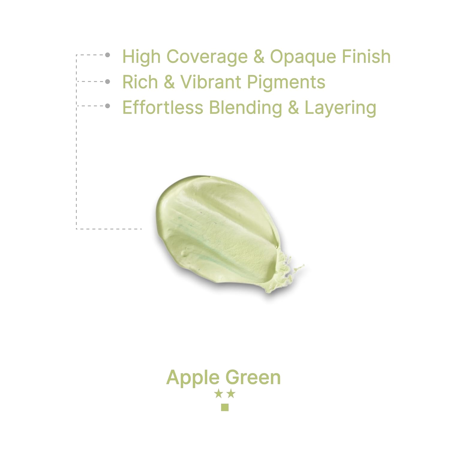 Gouache Apple Green Refills (50Ml/1.7Oz)|Intense Pigments, Easy Color Refill (2 Pcs.)
