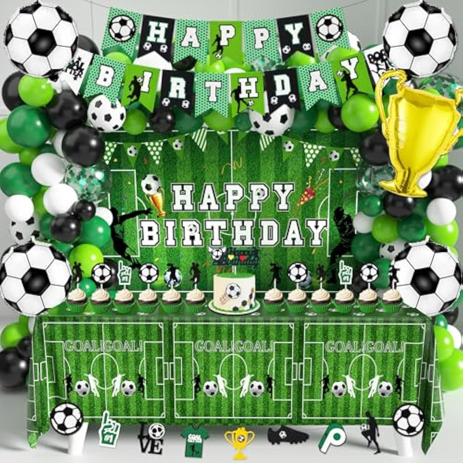 Soccer Birthday Party Decorations 87Pcs Soccer Birthday Party Supplies