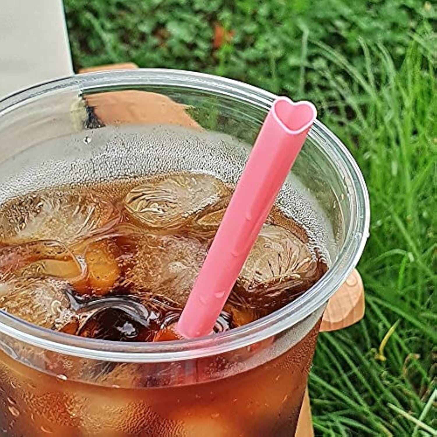 100Pcs Heart Shaped Pink Straws Disposable Drinking Cute Straw Individually Wrapped Pink Plastic Straw Galentines Day, Cocktail, Birthday Party, Bridal Shower, Wedding Decorations