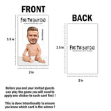Baby Shower Games – Find The Baby Dad Scratch Off Celebrity Cards, Gender Reveal Party Games Supplies – 36 Cards(Ba01-Bair)