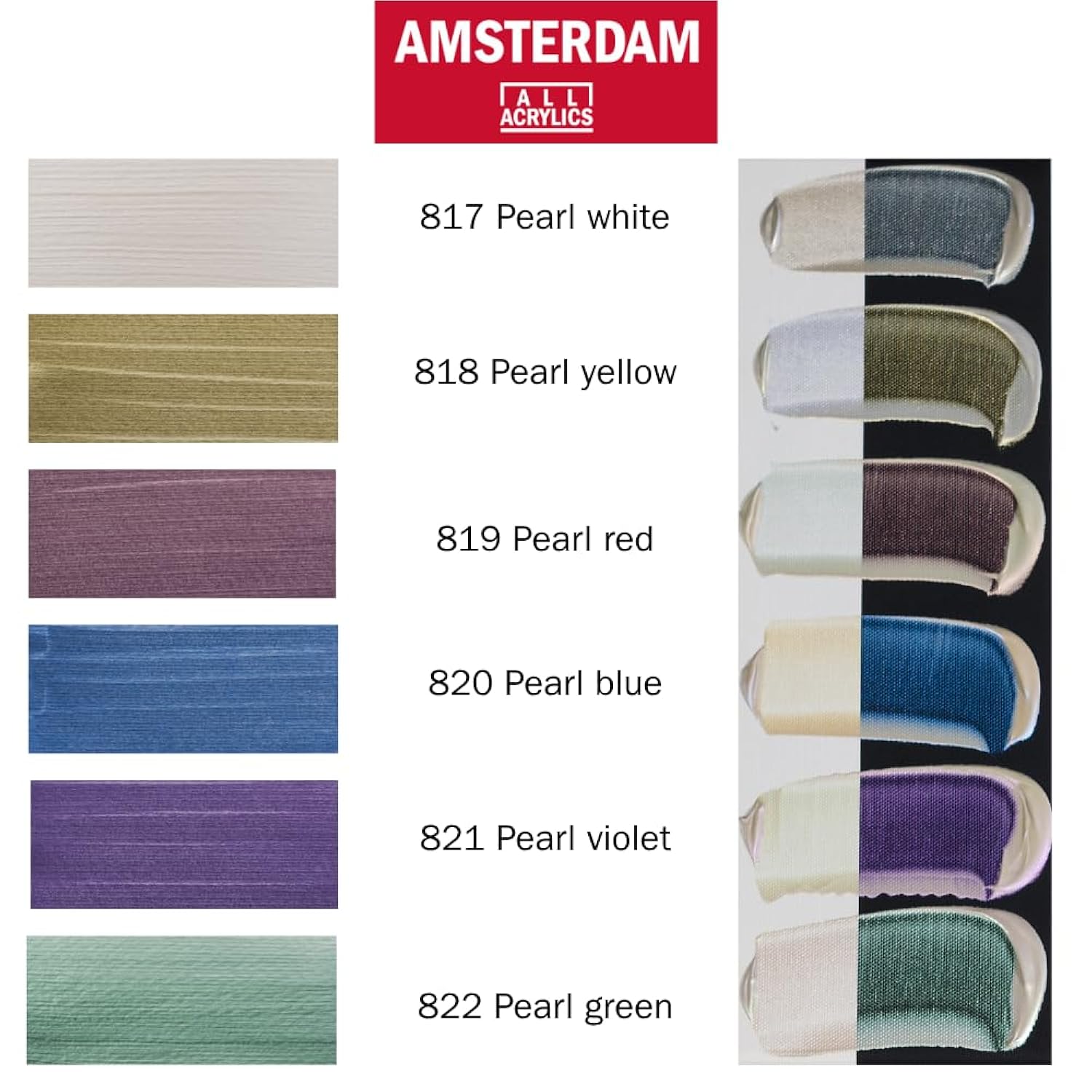 Acrylic Standard Series Paint Set 6X20Ml, Pearl