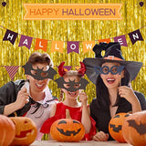 3 Pack Gold Fringe Backdrop Curtain Tinsel Party Streamers Birthday Party Decorations New Year Photo Booth Backdrop Halloween Christmas Graduation Bachelorette Theme Party Decorations