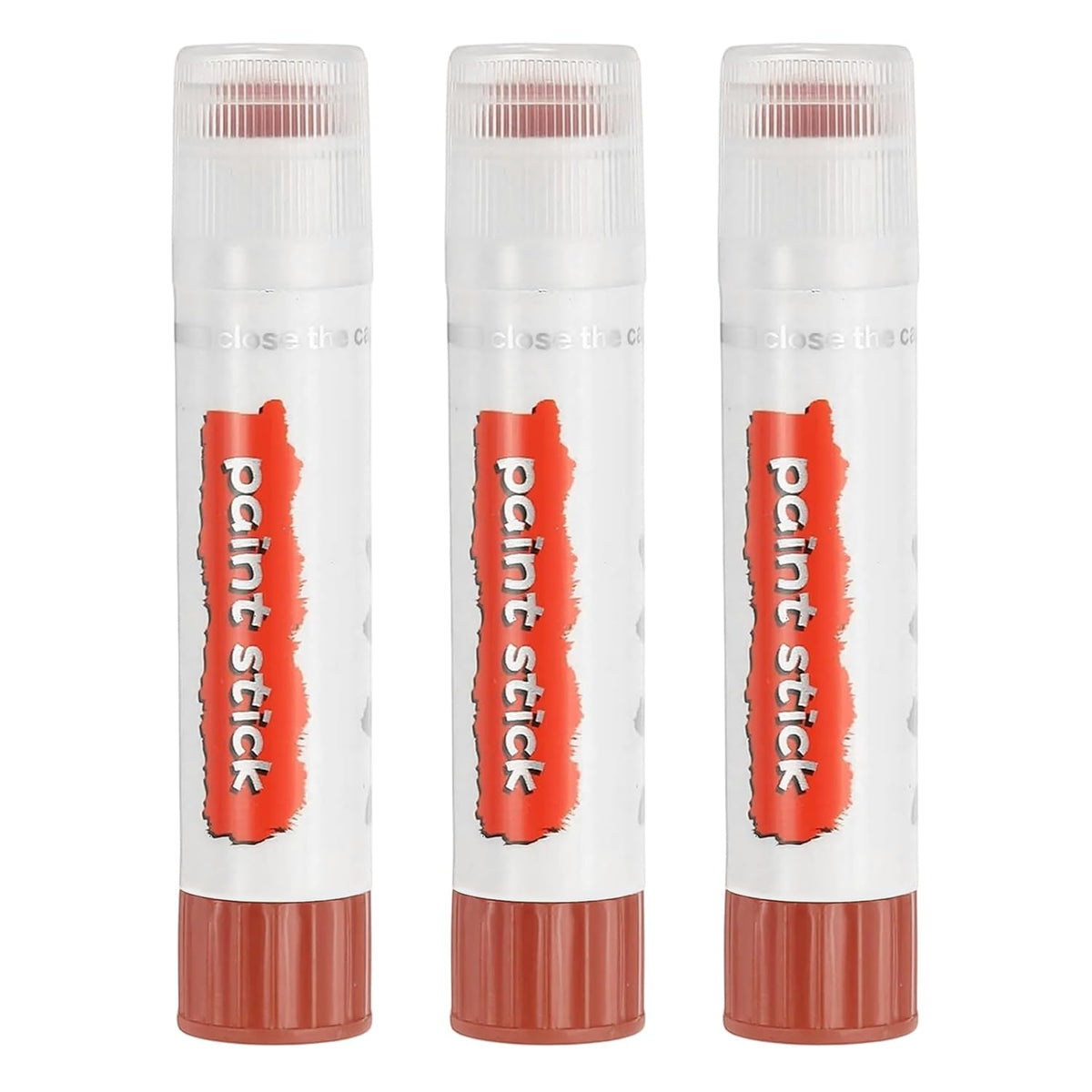 Tempera Paint Sticks, 3 Pcs Solid Tempera Paints Sticks Washable Bulk Markers Pen Quick Drying For Artists Beginners Art Supplies, Brown