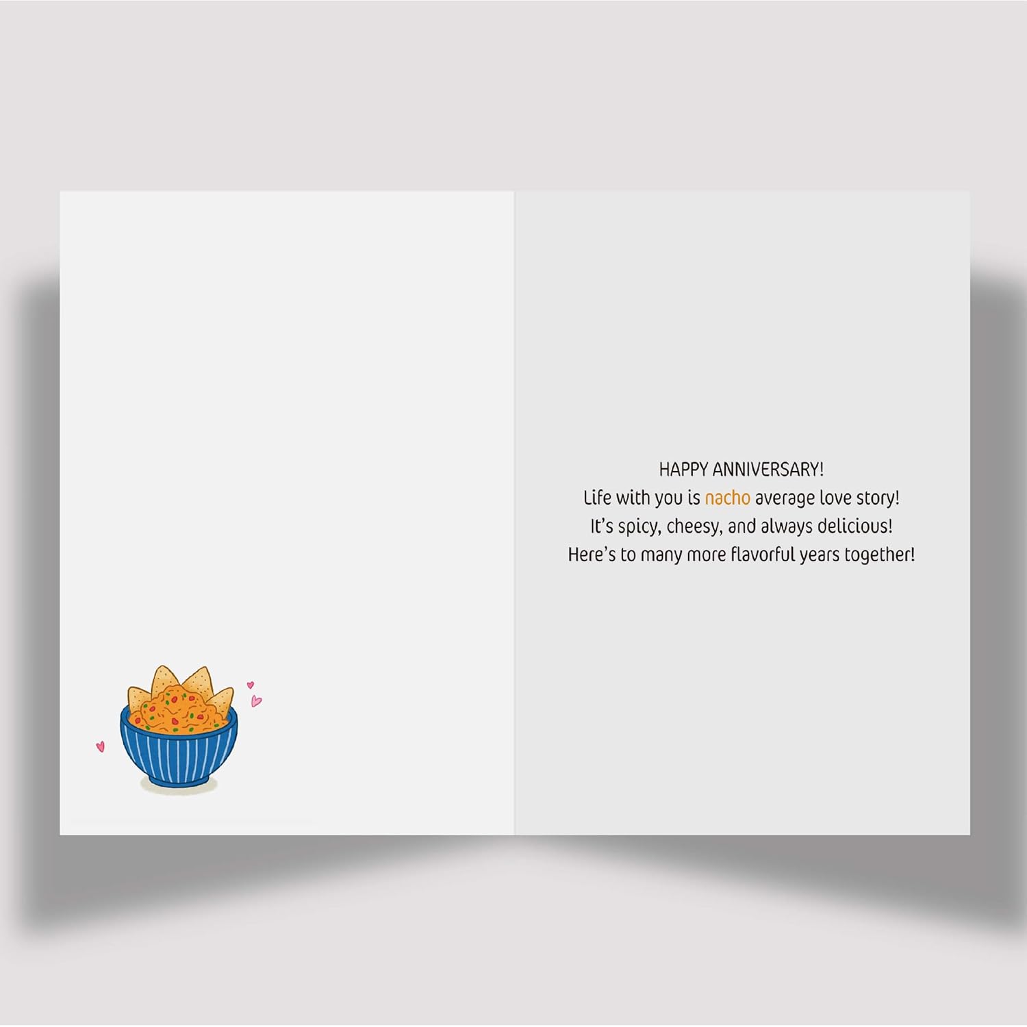 Funny Anniversary Card & Gifts For Husband, Wife, Boyfriend, Girlfriend, Him, And Her/Sweet Romantic Greeting Card With Envelope 5In X 7In And Sticker(Hand Drawn, Premium Quality) (Taco)