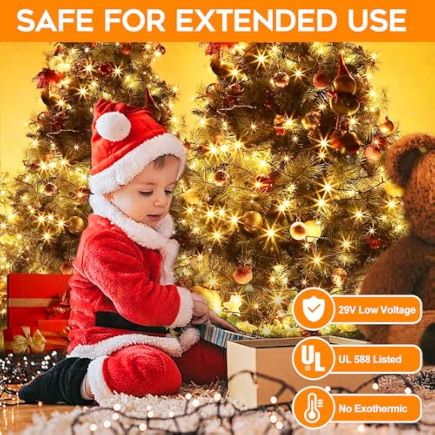 66Ft 200 Led Christmas Light, Twinkle Xmas Lights With 8 Modes And Timer, Outdoor Waterproof Christmas Tree Lights For R