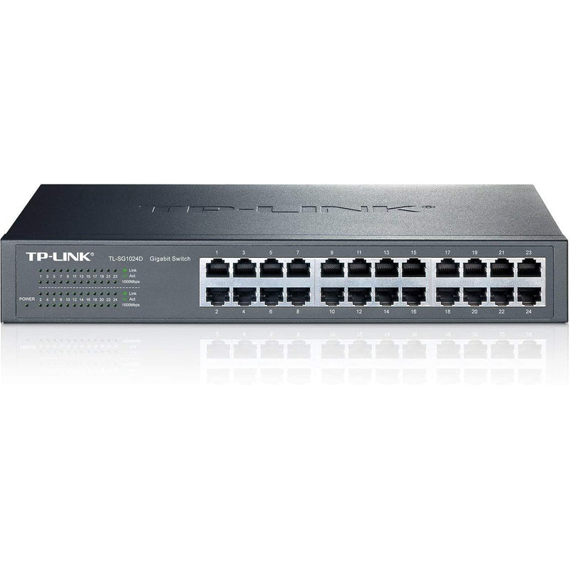 TP-Link 24-Port Gigabit Ethernet Unmanaged Switch | Plug and Play | Desktop/Ra