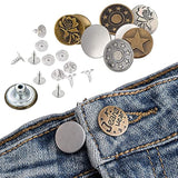 80 Sets Metal Jeans Button Pins Fix Snap Fasteners Tack Buttons Replac