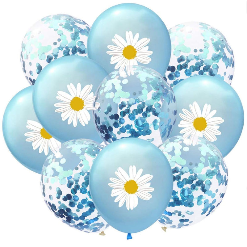 20Pcs Latex Balloons Daisy Flower Balloons Party Balloons Decorative B