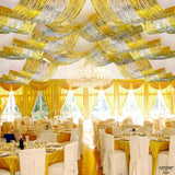 3pcs Silver Gold Ceiling Fringe 1x15ft Party Decorations