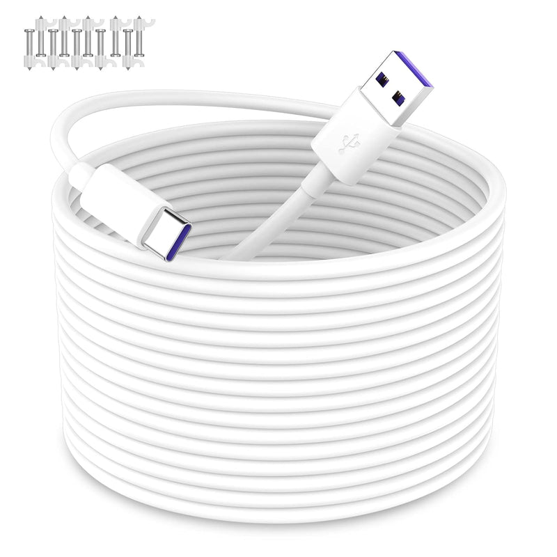 Usb To Usb C Power Cable For Cctv Camera, 33Ft/ 10M Type C Power Extension Cab