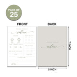 Baby Predictions And Advice Cards, 5" X 7" Minimalism Baby Shower Predictions Cards, Baby Shower Party Games & Activities Favors For Newparents - I05