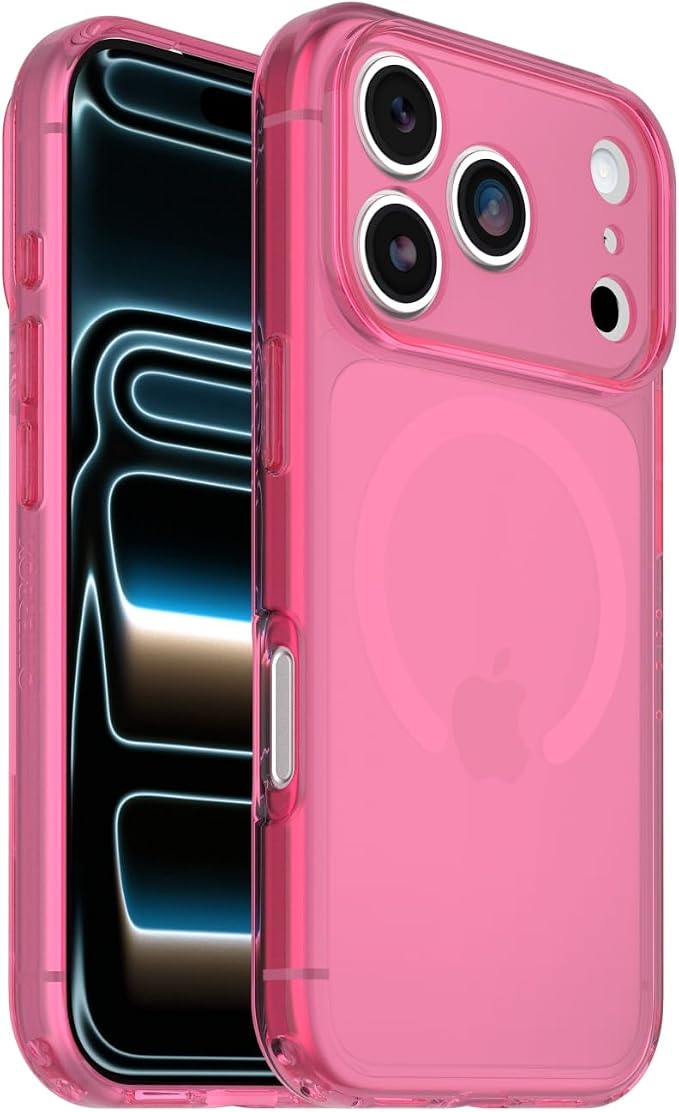 Opaque Pink Lumen Series Protective Phone Case Compatible With iPhone 18 Pro And iPhone 17 Pro