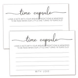 50 Time Capsule Cards For 1St Birthday Or Baby Shower Game Activity, Advice And Wishes Cards, And Anniversary Cards For Baby Shower Time Capsule