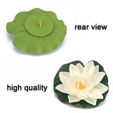 8 Pcs Artificial Floating Foam Lotus Flowers Realistic Water Lily Pads For Pond Pool Home Garden Wedding Decorations 4 Inch