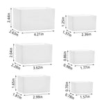 Rectangle Resin Molds, 6Pcs Cube Silicone Molds, Resin Epoxy Casting Molds For Diy Ornaments Crafts Projects, Candles, Soaps, Dried Flower Leaf, Insect Specimen