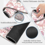 Large Gaming Mouse Pad Set 35.4 X 15.7 With Keyboard Wrist Rest, Wrist Support, And Coaster Memory Foam Smooth Desk Pad Mousepad For Home Office School - Quote Bible