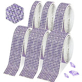 6 Rolls Self Adhesive Dream Purple Crystal Rhinestone Strips Diamond R