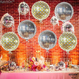 6pcs 22in Silver Gold Disco Ball 4D Sphere Party Balloons 2026