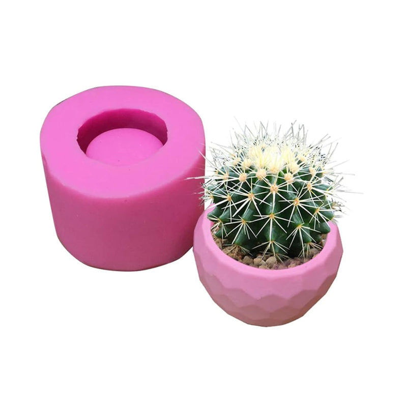 Small Silicone Flower Pot Mold, Ceramic Cement Clay Mold, Succulent Plants Pla